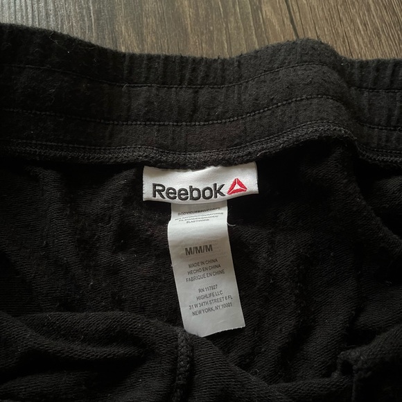 Reebok Thin Black Sweatpants Size M - Picture 5 of 5